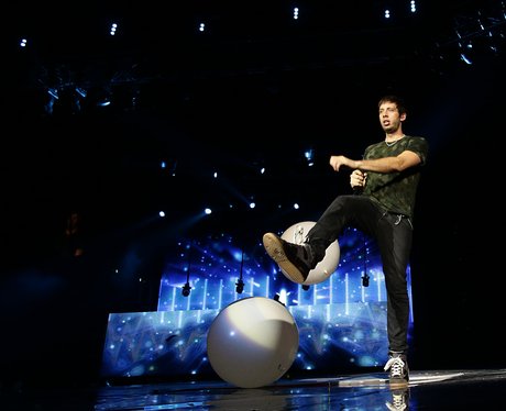 Example and Calvin Harris at the Jingle Bell Ball 