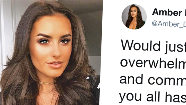 Amber Davies Tweet